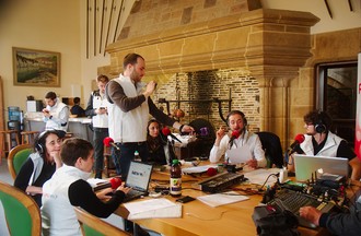La rédaction de RTN en force au Château.