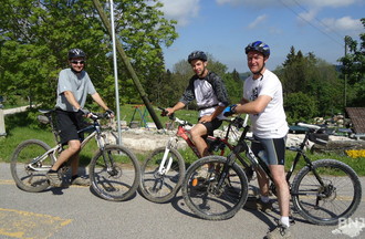 Les cyclistes de Moretau