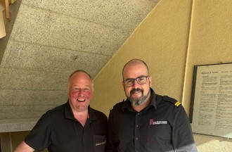 Didier et Grégory Duc commandant chez SIS des Montagnes neuchâteloises 