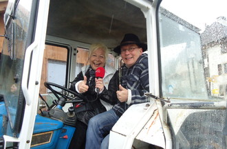 Avec Christophe nous devions faire un tour de tracteur