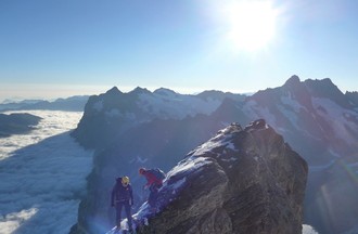 Jean-Claude au Sommet de l'Eiger