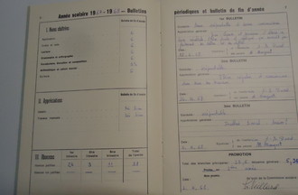 Le bulletin scolaire de Jean-Claude