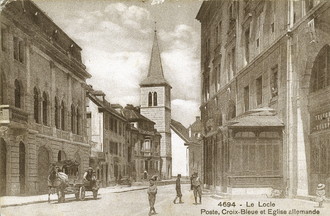 L'Ancienne poste du Locle en 1912