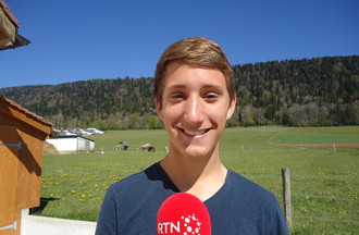 Valentin le champion suisse de tir à l'arc, le gagnant des questions régionales