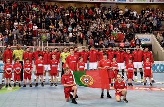 Match de l'équipe de Suisse de Handall face au Portugal à Bienne