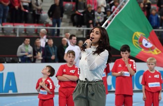 Match de l'équipe de Suisse de Handall face au Portugal à Bienne