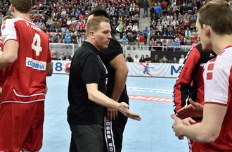 Match de l'équipe de Suisse de Handall face au Portugal à Bienne