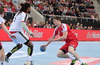 Match de l'équipe de Suisse de Handall face au Portugal à Bienne