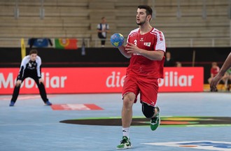 Match de l'équipe de Suisse de Handall face au Portugal à Bienne