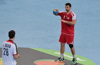 Match de l'équipe de Suisse de Handall face au Portugal à Bienne
