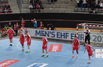 Match de l'équipe de Suisse de Handall face au Portugal à Bienne
