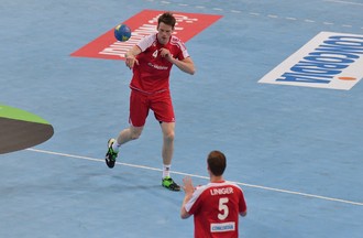 Match de l'équipe de Suisse de Handall face au Portugal à Bienne