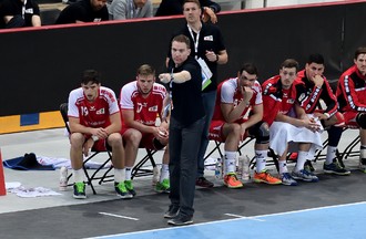 Match de l'équipe de Suisse de Handall face au Portugal à Bienne
