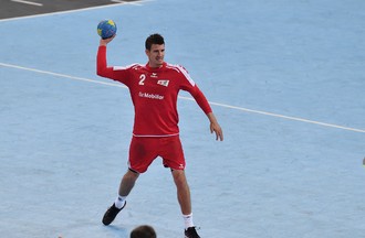 Match de l'équipe de Suisse de Handall face au Portugal à Bienne