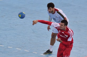 Match de l'équipe de Suisse de Handall face au Portugal à Bienne
