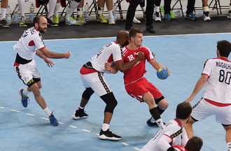 Match de l'équipe de Suisse de Handall face au Portugal à Bienne