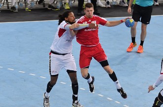 Match de l'équipe de Suisse de Handall face au Portugal à Bienne
