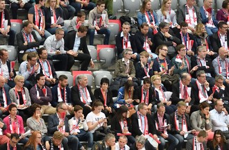 Match de l'équipe de Suisse de Handall face au Portugal à Bienne