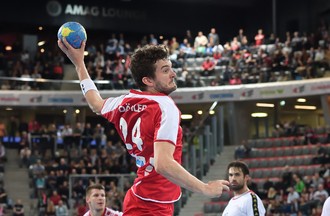 Match de l'équipe de Suisse de Handall face au Portugal à Bienne
