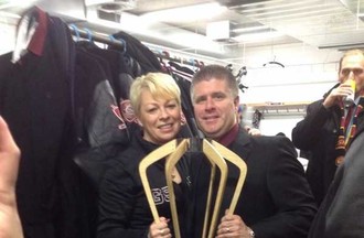 Champion Coupe Spengler 2013 Louis et son épouse Louise