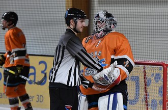 La finale de la Coupe d'Europe U19 d'inline hockey entre Rossemaison et Copenhague