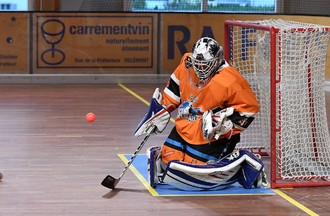 La finale de la Coupe d'Europe U19 d'inline hockey entre Rossemaison et Copenhague