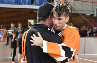 La finale de la Coupe d'Europe U19 d'inline hockey entre Rossemaison et Copenhague