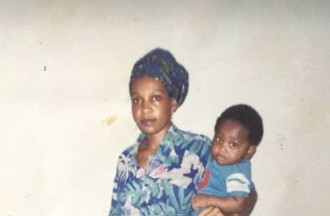 Christian et sa maman et sa soeur Annabelle 