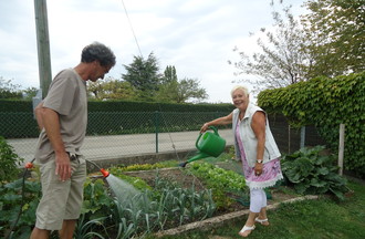 Nous devions arroser le jardin d'un particulier