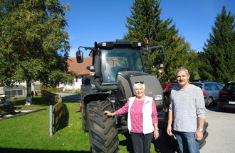 C'était très sympa de conduire ce gros tracteur