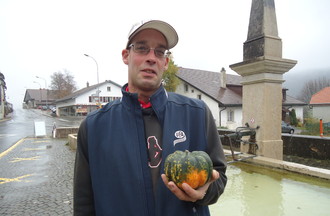 Ludovic a relevé notre défi en nous apportant cette petite citrouille