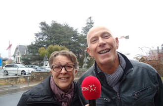 Giselène et le sympathique tessinois Fausto gagnant du jeu: citations-expressions