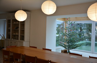 La salle à manger.