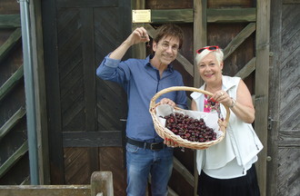Avec François nous devions manger des cerises