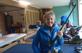 Katia membre du tir sportif Peseux région