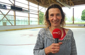 Myriam la gagnante du jeu  sur le thème: le sport et Le Locle