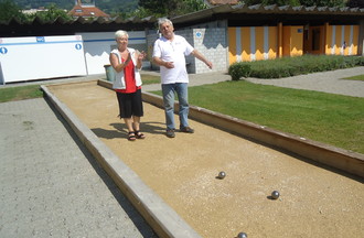 Avec Yves Frochaux nous devions faire une partie de pétanque