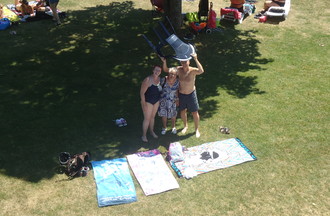 Vue du plongeoir des 5 mètres