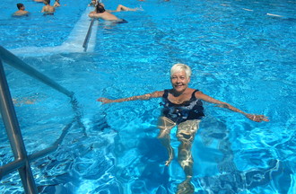 Après l'émission une petite trempette était agréable