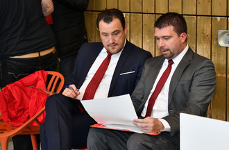 Romain Gaspoz (à gauche) et Nicolas Pérot
