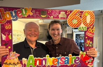 Joël avec Roger Läubli 