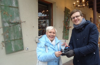 Nous devions troubler de l'absinthe avec de l'eau de pluie