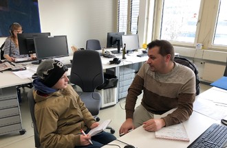 Jean-Paul Picci répondant aux questions d'Ylan