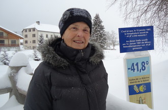 Rose-Marie Blondeau, la chargée des relevés météo de La Brévine depuis 1969