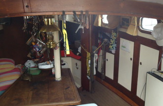 L'intérieur du bateau