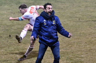 Anthony Sirufo laisse éclater sa joie...