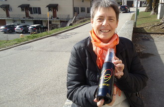 Annette a relevé notre défi en apportant une bouteille étiquetée Rochefort 2019