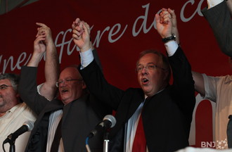 Pierre-André Comte et Laurent Coste chantent