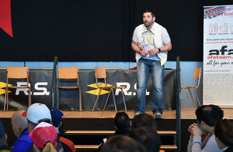 Le président ad interim du Critérium jurassien Sébastien Lovis