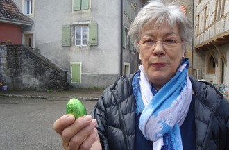 Madeleine qui a relevé le défi en nous apportant un oeuf en chocolat